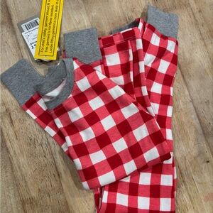 The Honest Company Red and White Kids Pajama Set